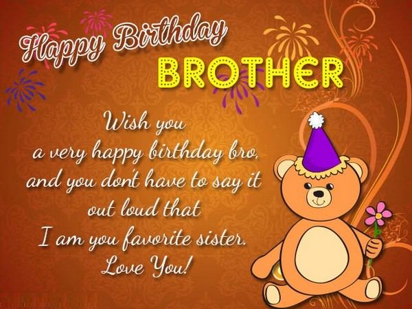 Happy, Birthday, Brother