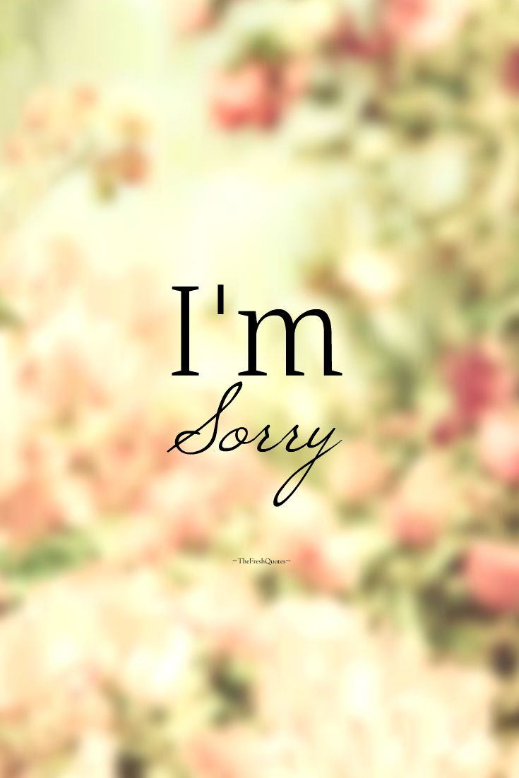 Sorry, Message